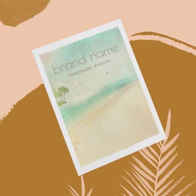Tarjeta De Visita Titular de la conexión Retro Beach (Subido por el creador)
