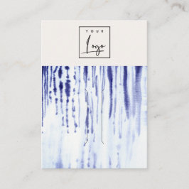 Tarjeta De Visita Titular del logotipo de las líneas azules de la ti