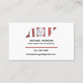 Tarjeta De Visita TN state flag business cards