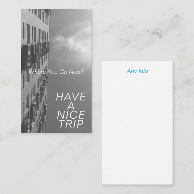 Tarjeta De Visita To your dream (Anverso / Reverso)