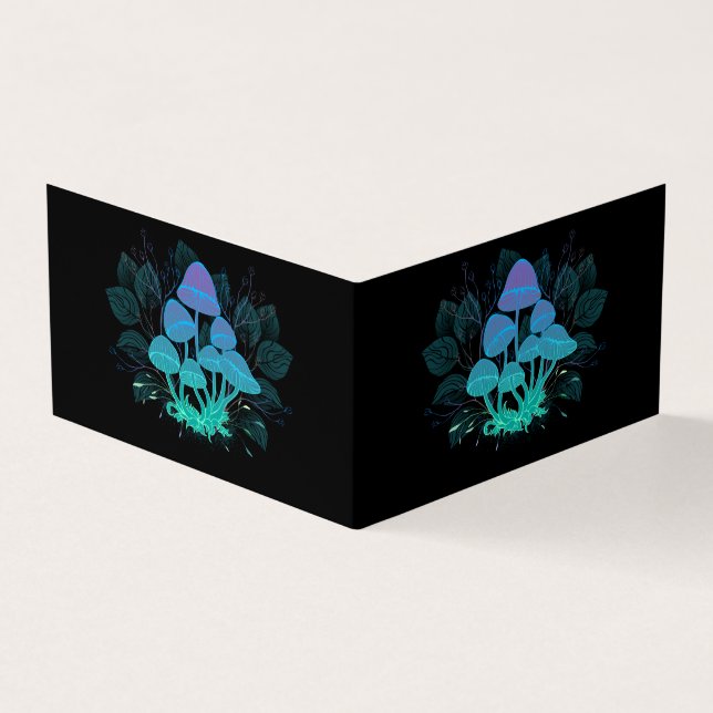 Tarjeta De Visita Toadstools en Bushes (Exterior)