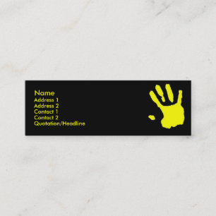 Tarjeta de visita tocada