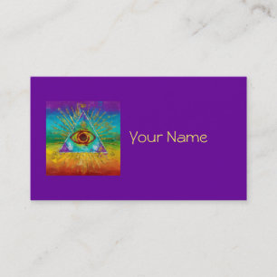 Tarjeta De Visita Todo el ojo que ve de dios - arte incompleto