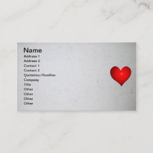 Tarjeta De Visita Todo lo que necesitamos es amor