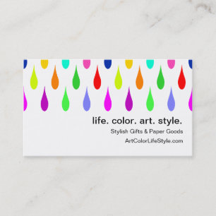 Tarjeta De Visita Todo menos gotitas grises