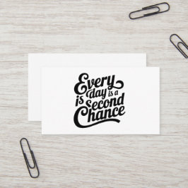 Tarjeta De Visita Todos los días es una oportunidad