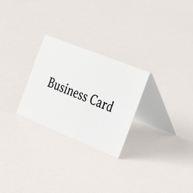Tarjeta De Visita Toldo Horizontal Profesional Simple Plegado (Anverso)