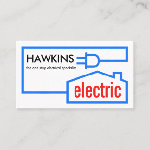 Tarjeta De Visita Toma de corriente eléctrica en casa