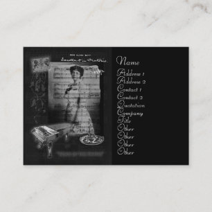 Tarjeta De Visita Tomar té con el extremo de Clara