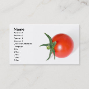 Tarjeta De Visita Tomate de cereza