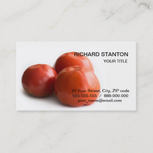 Tarjeta De Visita Tomate seco