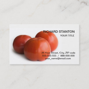 Tarjeta De Visita Tomate seco
