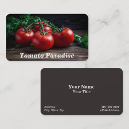 Tarjeta De Visita Tomate/tomates