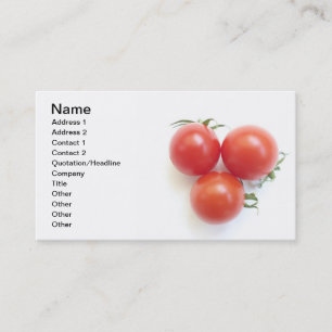 Tarjeta De Visita Tomates