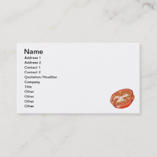 Tarjeta De Visita Tomates Calentados Sun