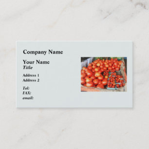Tarjeta De Visita Tomates En Venta
