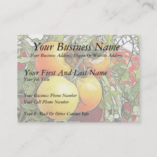 Tarjeta De Visita Tomates frescos de la herencia del jardín