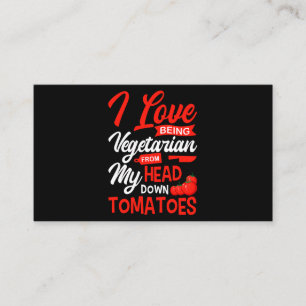 Tarjeta De Visita Tomates Vegetales Vegetales Jardines Me Encanta Se