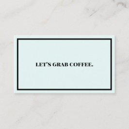 Tarjeta De Visita Tomemos café