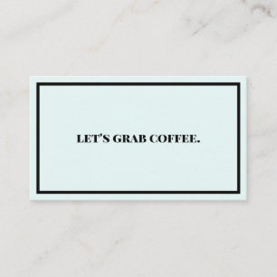 Tarjeta De Visita Tomemos café