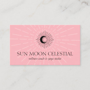 Tarjeta De Visita Tono de flor popular rosa energía curativa sol