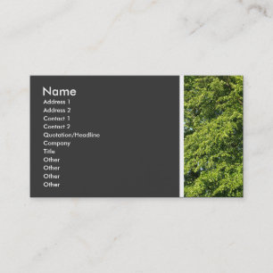 Tarjeta De Visita Tono de textura (Árboles II)