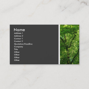 Tarjeta De Visita Tono de textura (árboles III)