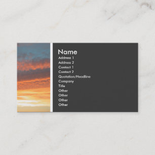 Tarjeta De Visita Tono de textura (atardecer) - II