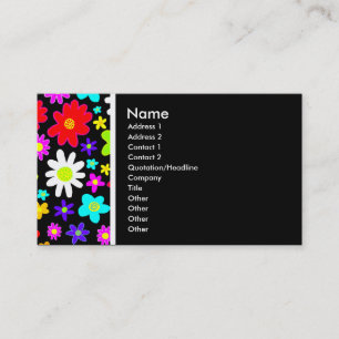 Tarjeta De Visita Tono de textura (flores Personalizados)
