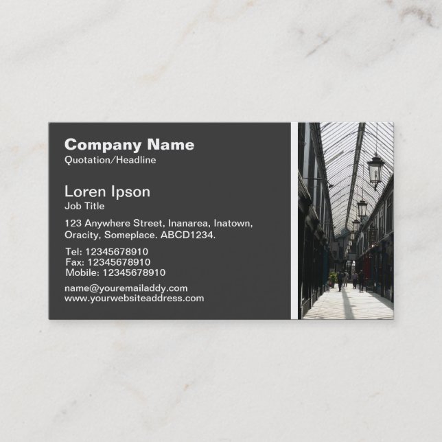 Tarjeta De Visita Tono de textura - galería comercial (Anverso)
