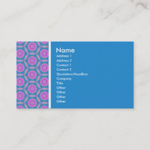 Tarjeta De Visita Tono de textura - Patrón Terrazzo - Azul