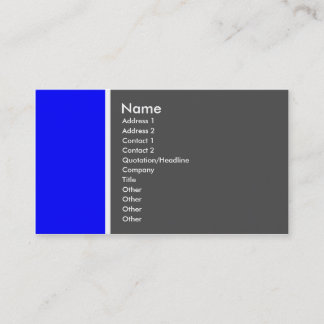 Tarjeta De Visita Tono dos (azul y gris) - modificado para