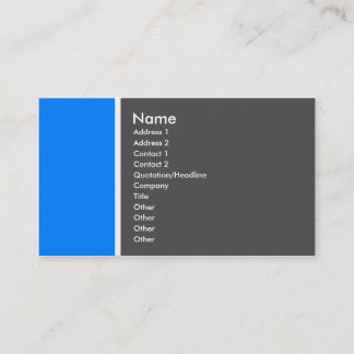 Tarjeta De Visita Tono dos (Mediados de-Azul y gris) - modificado