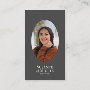 Tarjeta De Visita Tono fotográfico moderno Tierra Elegante Estudio 