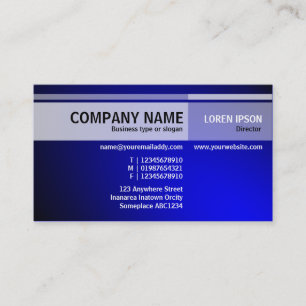 Tarjeta De Visita Tonos alternativos - Iluminados - Azul