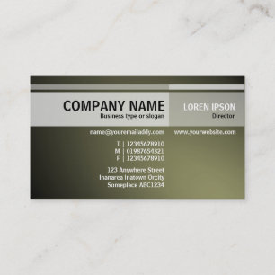 Tarjeta De Visita Tonos alternativos - Iluminados - Khaki