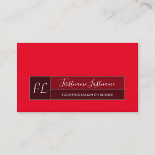 Tarjeta De Visita Tonos de berry caligrafía rectángulo gris monogram