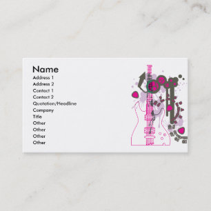 TARJETA DE VISITA TONOS DE GUITAR-POP