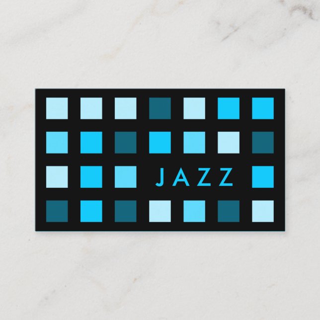 Tarjeta De Visita tonos de jazz (Anverso)
