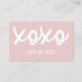 Tarjeta De Visita Tonos neutrales XOXO en besos | Lipsense