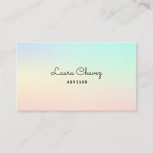 Tarjeta De Visita Tonos pastel elegantes modernos profesionales
