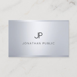 Tarjeta De Visita Top elegante del monograma del encanto de la