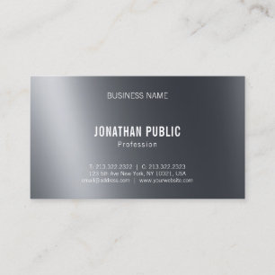 Tarjeta De Visita Top elegante negro moderno de la luz y del llano