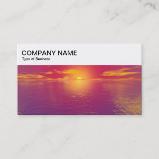 Tarjeta De Visita Top Panel - Sunrise/Sunset Business Card