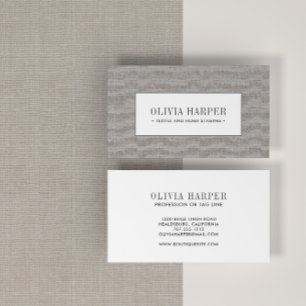 Tarjeta De Visita Topo   Ropa elegante y simple profesional