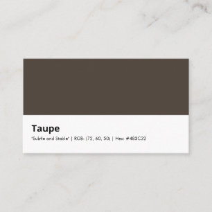 Tarjeta De Visita Topo "Sutil y estable"