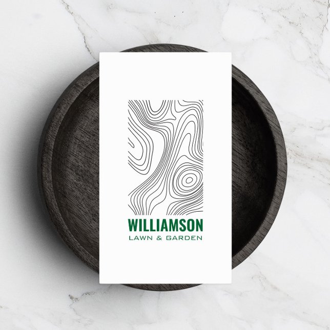 Tarjeta De Visita Topografía moderna Ajardinamiento de césped (Subido por el creador)
