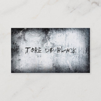 Tarjeta De Visita Tore Up [black] Business Cards
