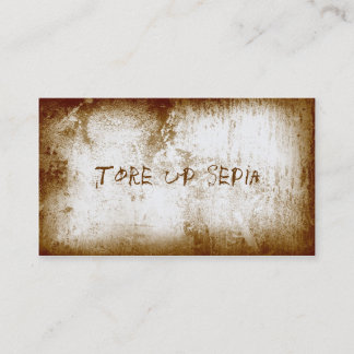 Tarjeta De Visita Tore Up [sepia] Business Cards