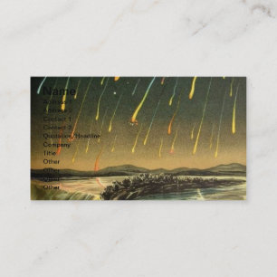 Tarjeta De Visita Tormenta del meteorito de Leonid que pinta a